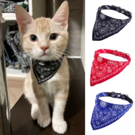 Bandana Ajustável para Gatos e Cães Pequenos