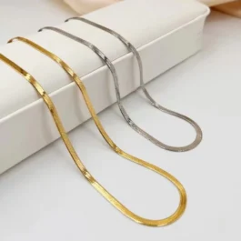 Colar Nobre de Prata 925 com Ouro 18K para Homens e Mulheres