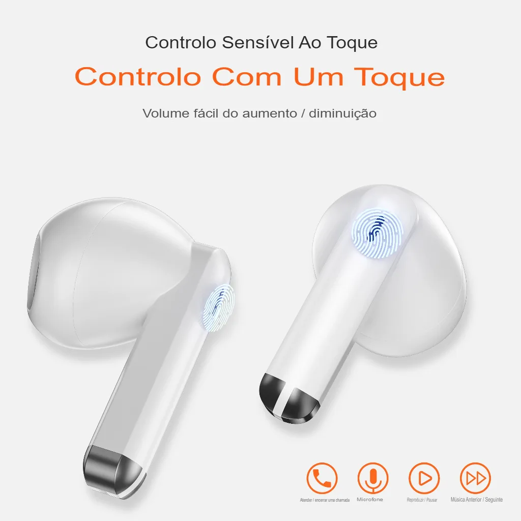 Fones Sem Fio QERE E28 Bluetooth 5.3 com Microfone HD e Baixa Latência - Imagem 4