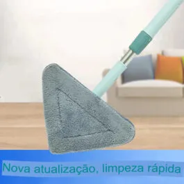 MOP Triangular Flexível para Limpeza de Vidros e Azulejos