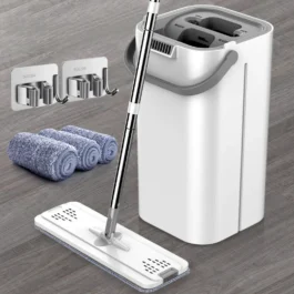 Mop 360 com Rotação e Lavagem Sem Mãos – Limpeza Prática e Eficiente