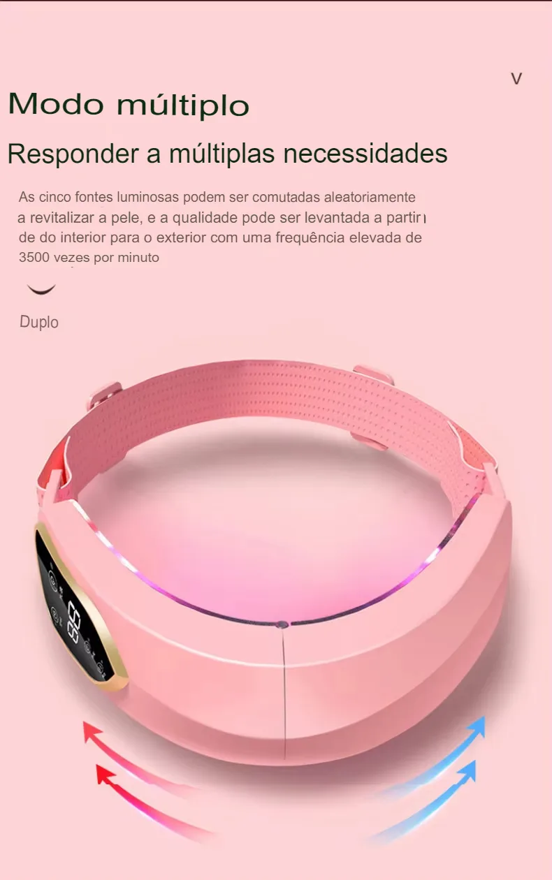 Dispositivo Facial de Fototerapia LED e Massagem Vibratória para Lifting - Imagem 7