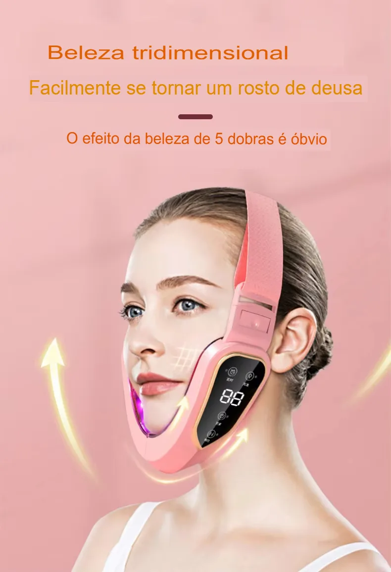 Dispositivo Facial de Fototerapia LED e Massagem Vibratória para Lifting - Imagem 8