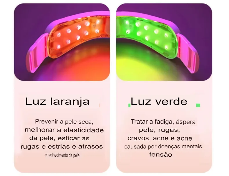 Dispositivo Facial de Fototerapia LED e Massagem Vibratória para Lifting - Imagem 19