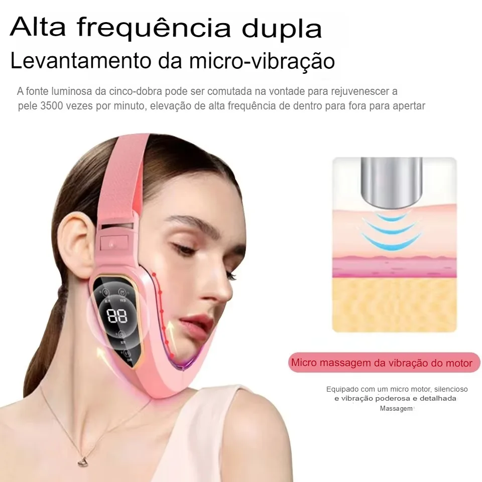 Dispositivo Facial de Fototerapia LED e Massagem Vibratória para Lifting - Imagem 20