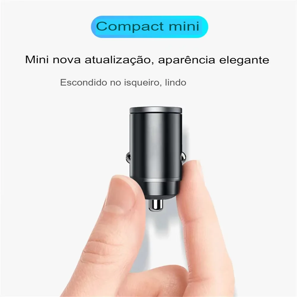 Carregador Rápido QC3.0/PD 200W para Carro USB C e iPhone - Imagem 6