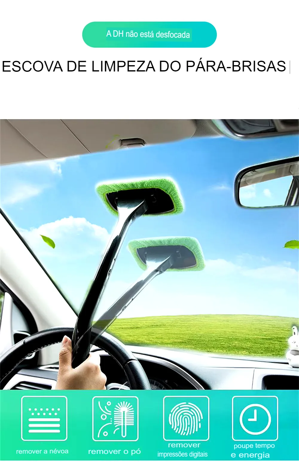 Kit Limpador de Vidros com Cabo Longo para Carros e Caminhões - Imagem 16