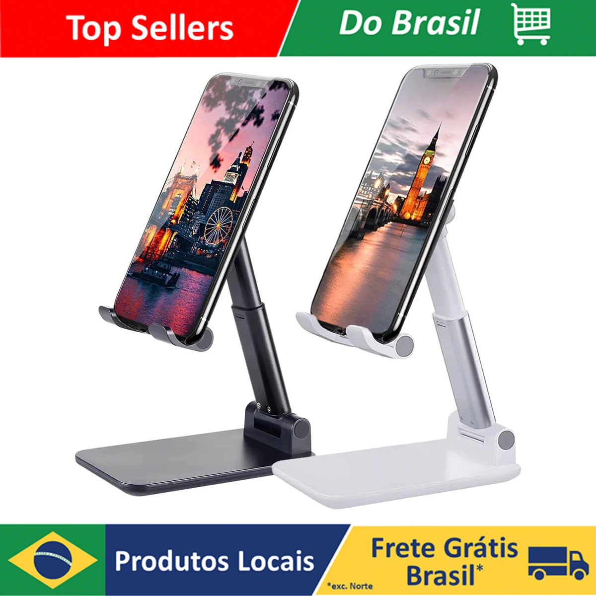 Suporte Dobrável e Portátil para Celular e Tablet - Ajustável e Prático - Imagem 2