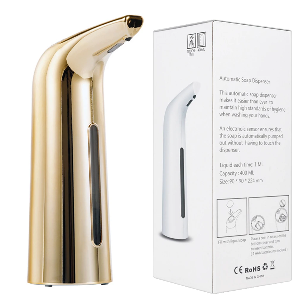 Dispenser Automático Sem Toque com Sensor IR - Dourado - Imagem 6