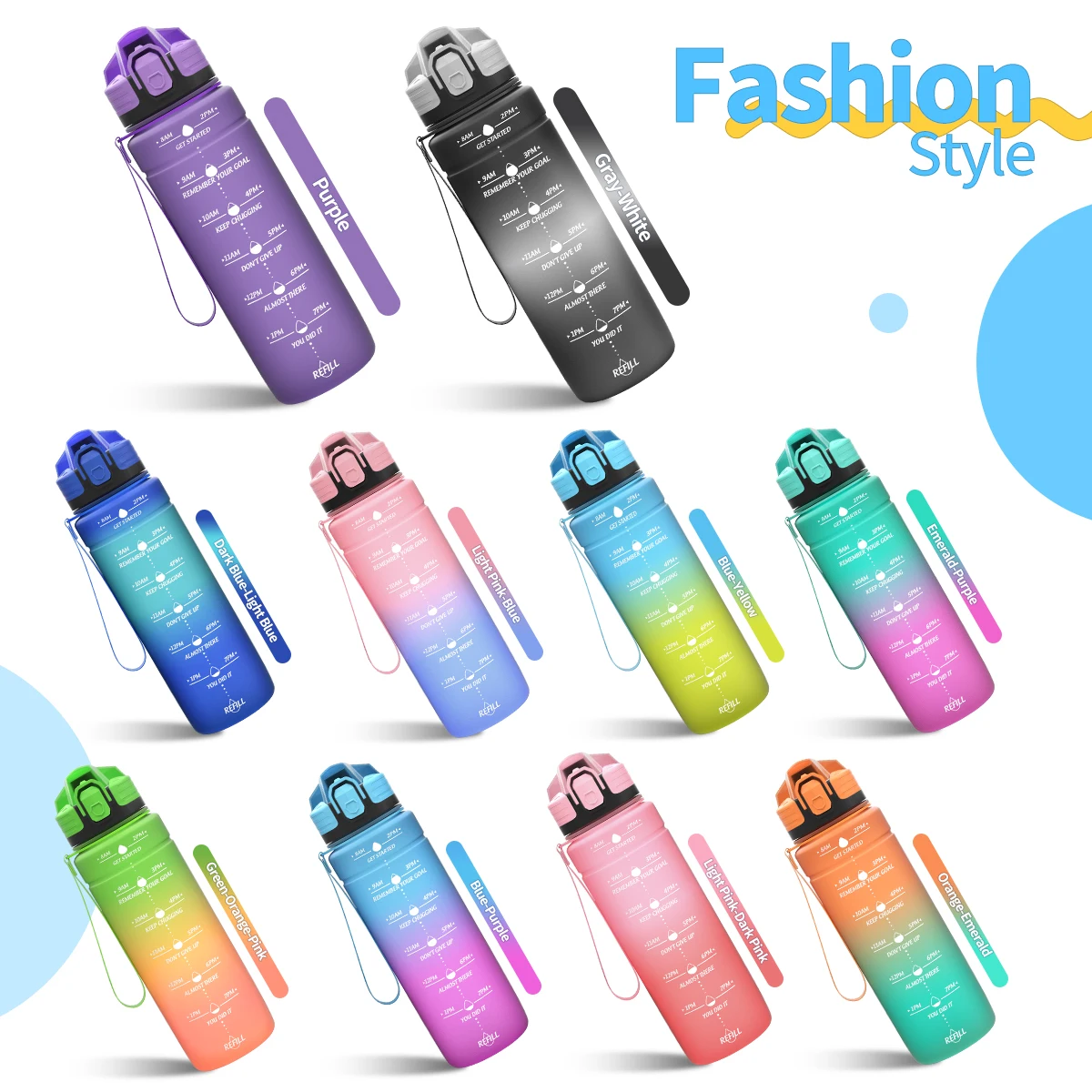 Garrafa Esportiva BPA Free - Leve e Antivazamento para Crianças e Adultos - Imagem 4