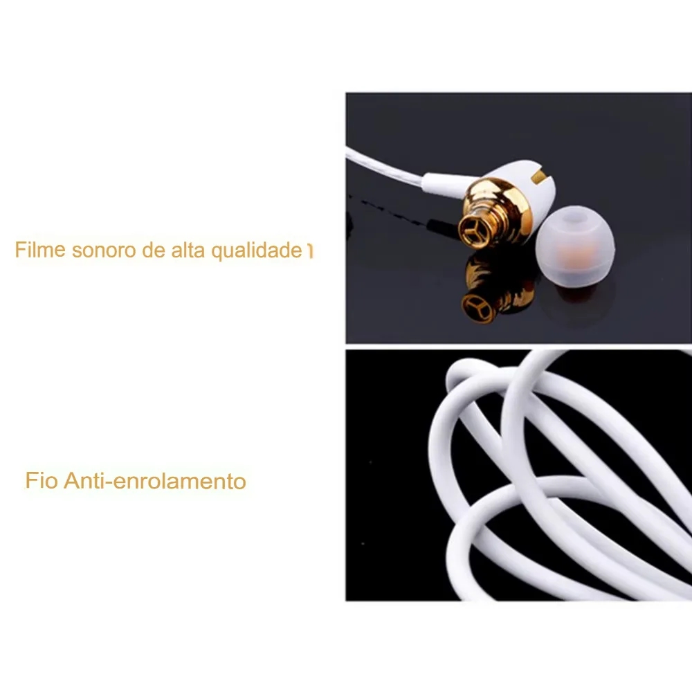 Fone de Ouvido In-ear Gaming Com Fio e Microfone, Cancelamento de Ruído - Imagem 21