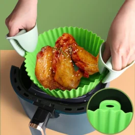 Molde de Silicone Reutilizável para Air Fryer e Forno