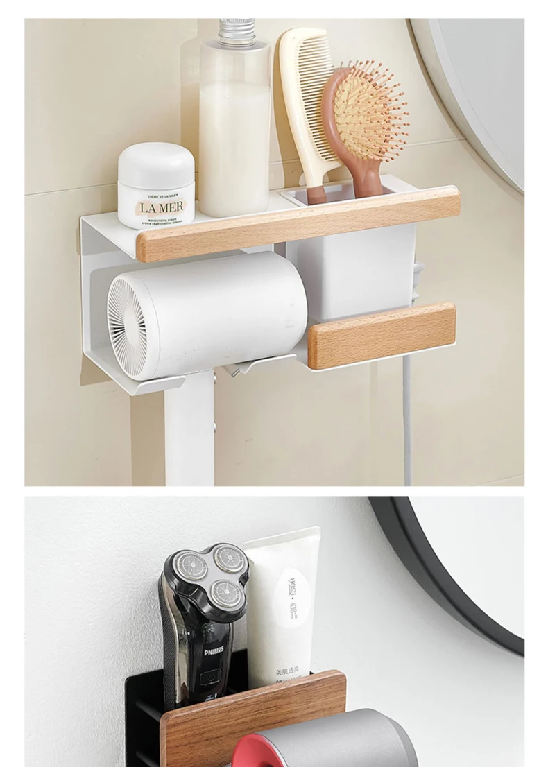 Organizador de Parede para Secador - Praticidade e Elegância no Banheiro - Imagem 12