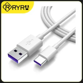 Cabo RYRA USB-C 5A para Carregamento Rápido Huawei Xiaomi Vivo