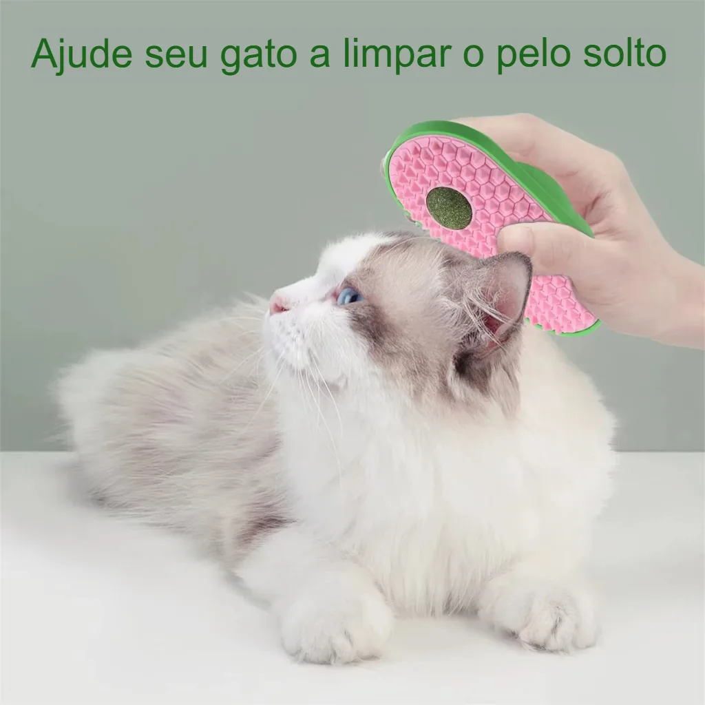 Escova Massageadora para Gatos com Arranhador de Parede - Imagem 6
