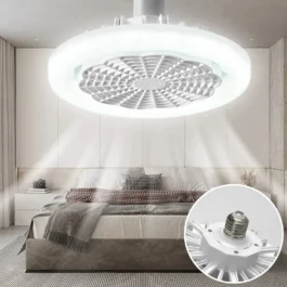 Ventilador de Teto com Luz e Controle Remoto para Ambientes Internos