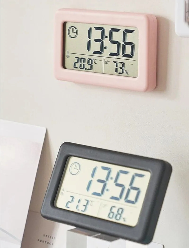 Relógio Digital com Termômetro e Higrômetro, Montável e Portátil - Imagem 13
