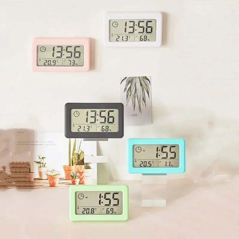 Relógio Digital com Termômetro e Higrômetro, Montável e Portátil - Imagem 2