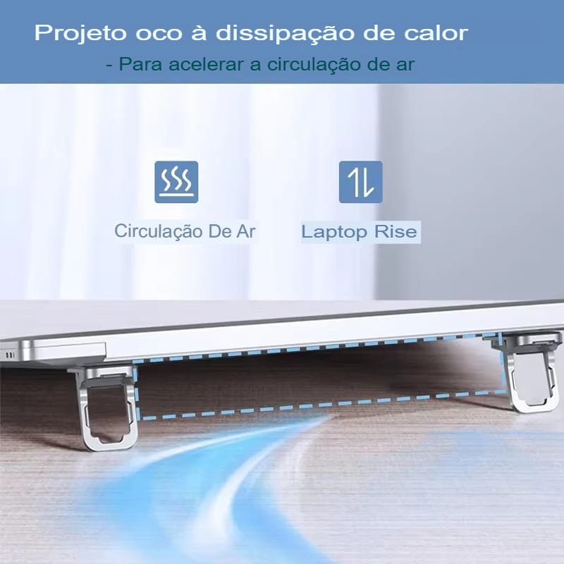 Suporte Portátil Dobrável para Notebook: Ergonomia e Dissipação de Calor - Imagem 10