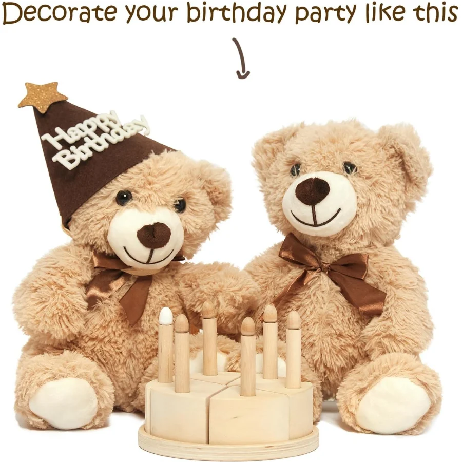 1 Urso de Pelúcia Macio 34,50 cm: Presente Perfeito para Crianças e Namoradas - Imagem 5