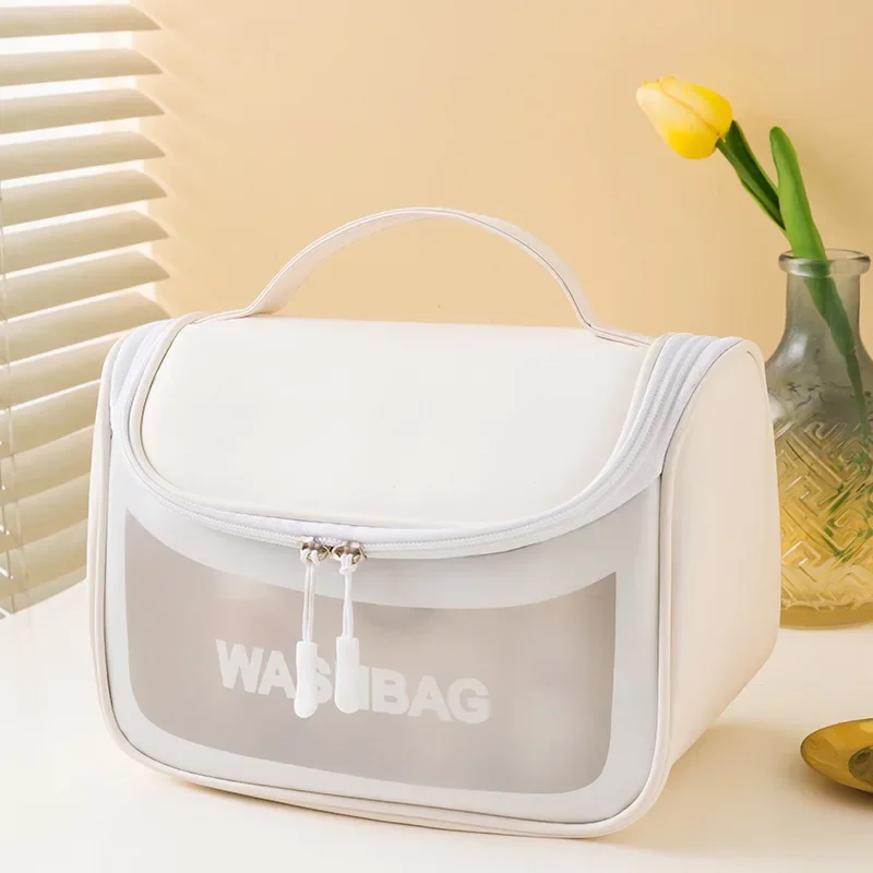 Bolsa Organizadora de Maquiagem e Higiene: Impermeável, Transparente e Perfeita para Viagem! - Imagem 7