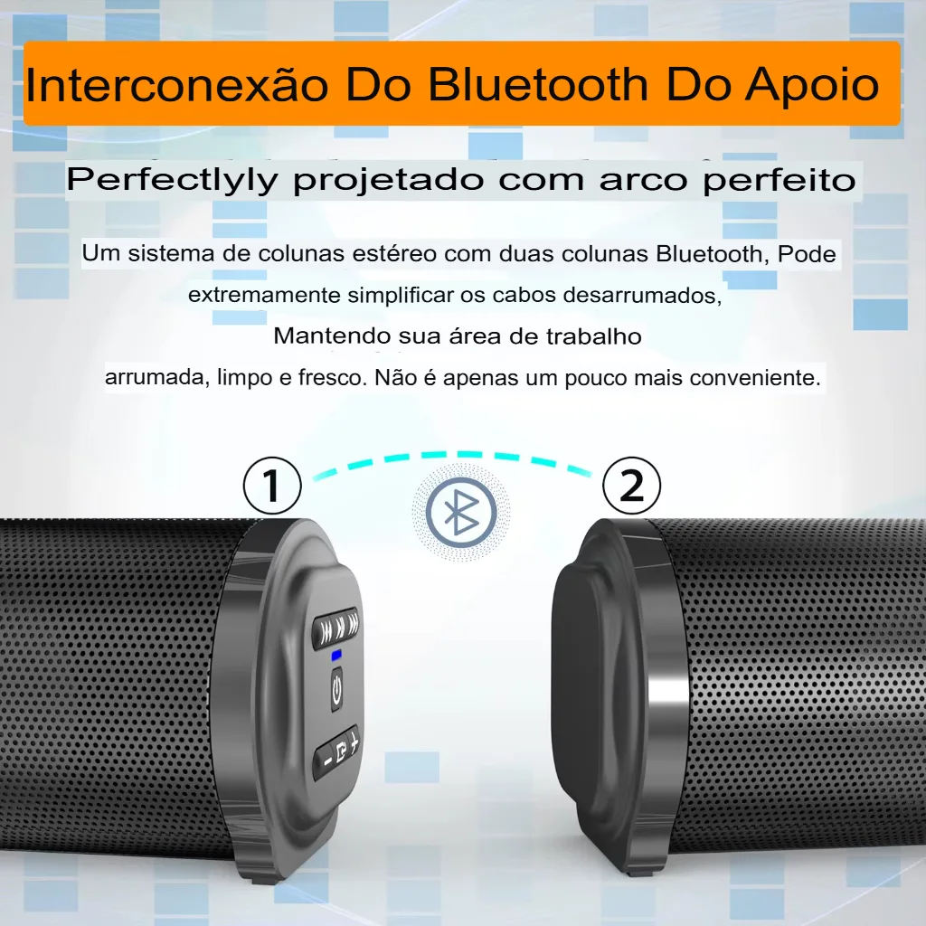 Soundbar Bluetooth 20W: Som Potente e Imersivo para Sua TV e Home Theater Sem Fio - Imagem 12
