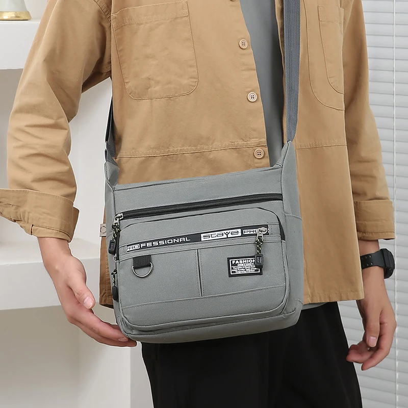 Bolsa Masculina Transversal Impermeável: Organização e Estilo Urbano - Imagem 17