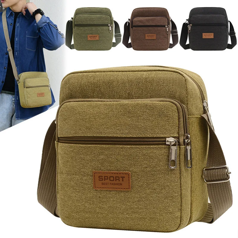 Bolsa Masculina Transversal Lona Premium: Versatilidade e Estilo para Trabalho e Lazer - Imagem 21